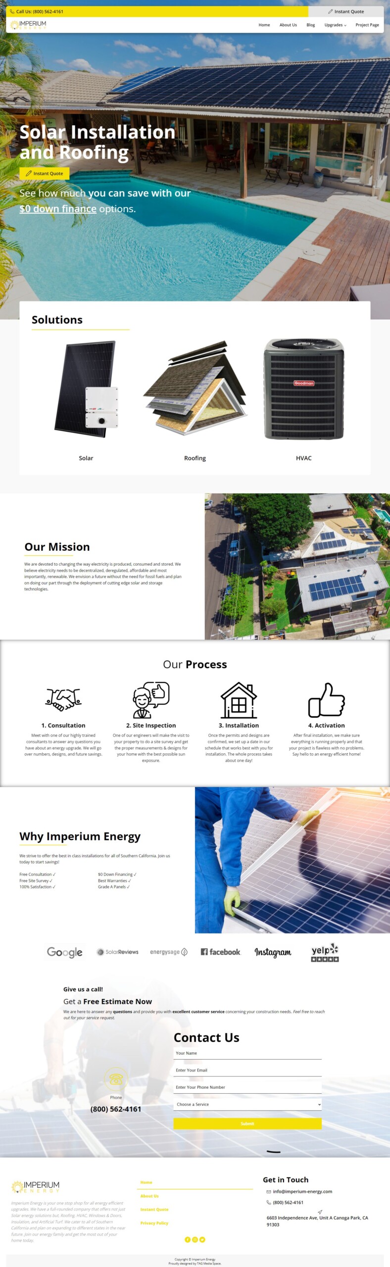 Image of Imperium Energy's website