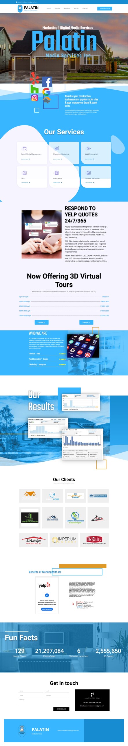 Image of Palatin Media Services's website